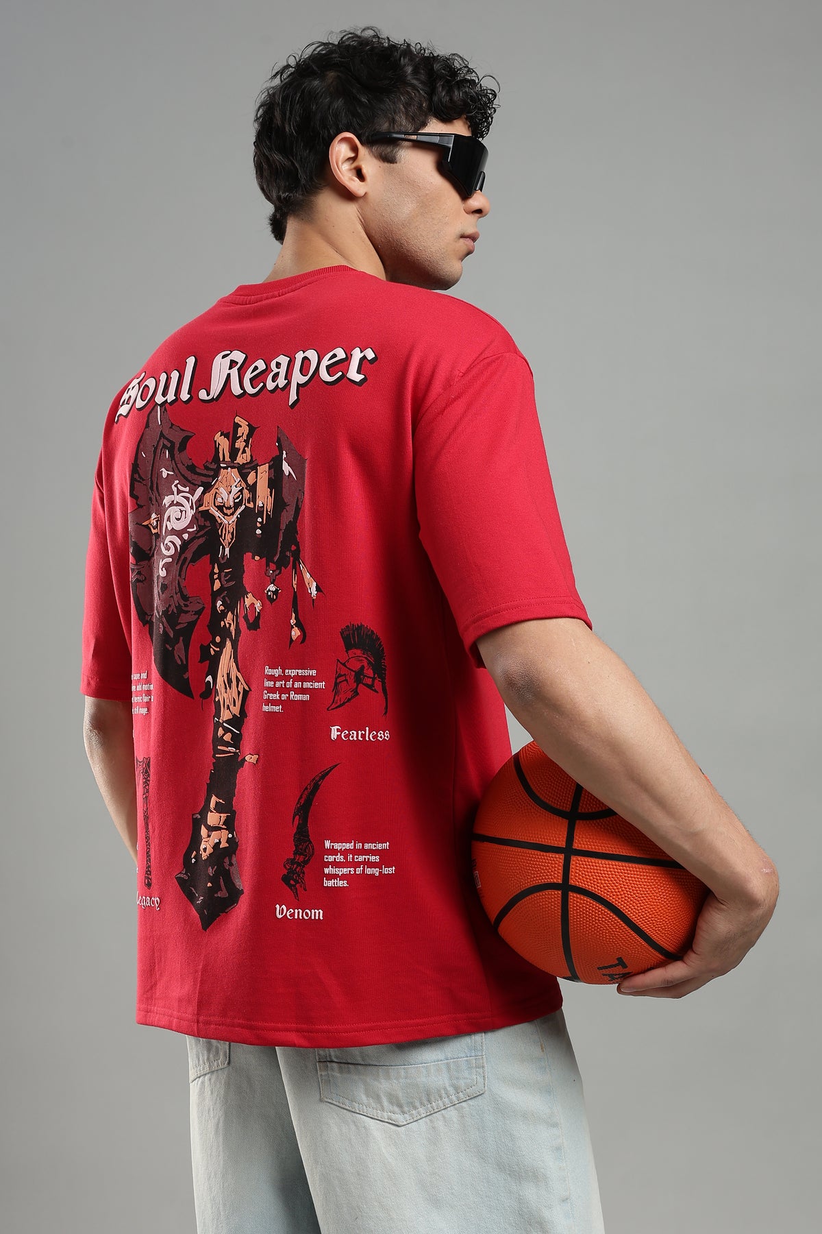 Soul Reaper Graphic Oversized T-Shirt